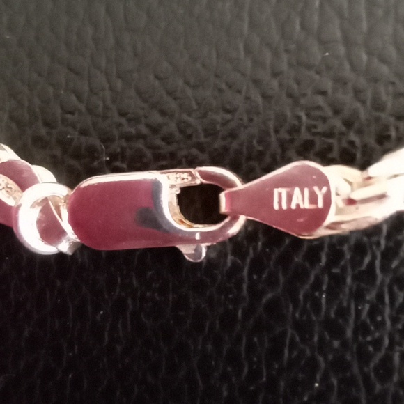 SOLID STERLING SILVER ROPE NECKLACE - Picture 4 of 6